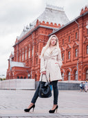 BANNOWATI Bag No. II in Black with Woven Leather Details