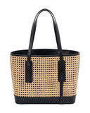 Rattan Shopping Bag Black
