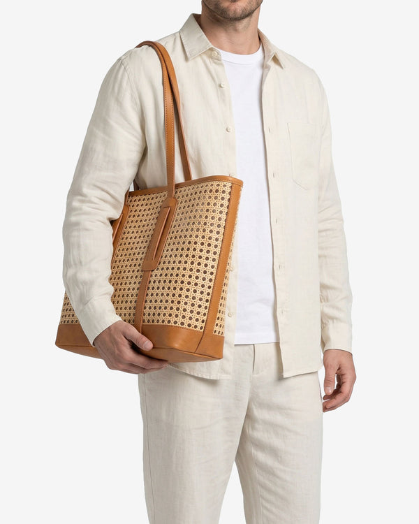 Rattan Shopping Bag Brown
