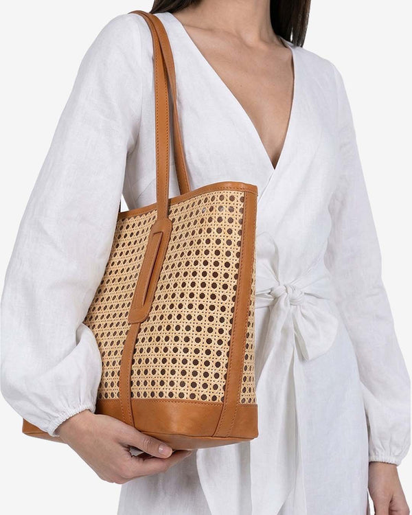 Rattan Shopping Bag Brown