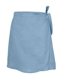 Blue linen skirt