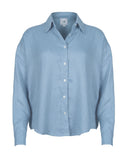 Blue linen shirt