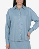 Blue linen shirt