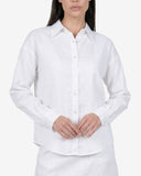 White linen shirt