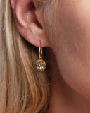 Coral Pearl Earring Gold