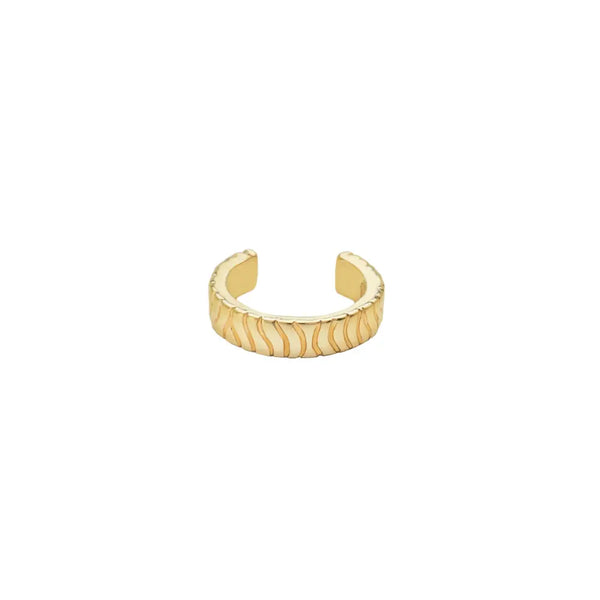 Wave Cuff Earring Gold