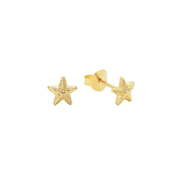 Starfish Earring Stud Gold