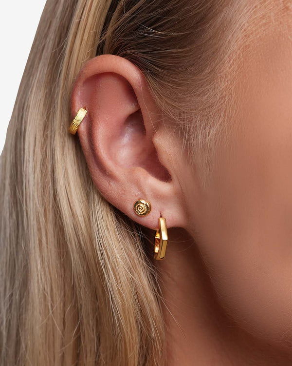 Nautilus Earring Stud Gold
