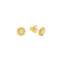 Sun Earring Stud Gold