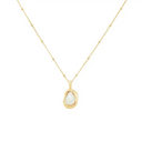 Pearl Swirl Necklace Gold – Veria