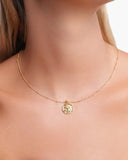 Whale Tail Necklace Gold – Lanea