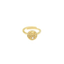 Coral Pearl Ring Gold
