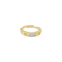 Vintage Shell Ring Gold – Blue