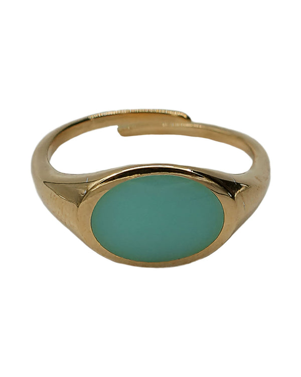 Summers Day Ring Gold – Turquoise