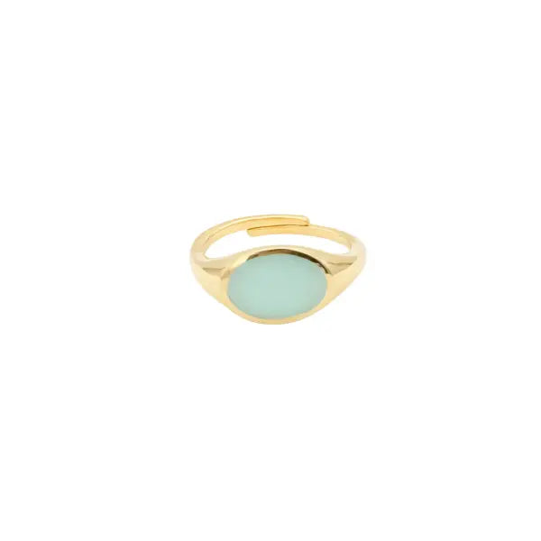 Summers Day Ring Gold – Turquoise
