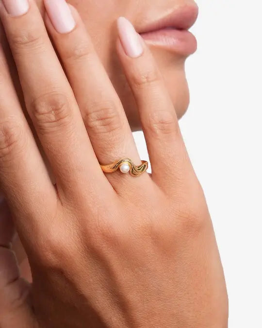River Twist Ring Gold