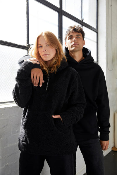 Black Zip Sherpa