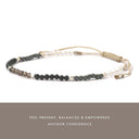 Grounding Bracelet – Hematite, Black Tourmaline & Smoky Quartz