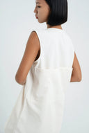 Sleeveless Back Pocket Tunic