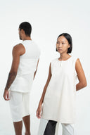 Sleeveless Back Pocket Tunic
