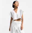 Ribbon Linen Top
