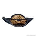 Prahasta Bag in Black with Woven Leather Details