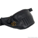 Prahasta Bag in Black with Woven Leather Details