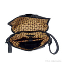 WIRATA Bag No. II in Black with Woven Leather Details