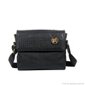 NAKULA Bag No. II in Black with Woven Leather Details