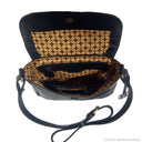 UTARI Bag No. II in Black with Woven Leather Details