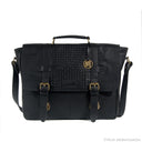 SENTANU Bag No. II in Black with Woven Leather Details
