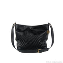 BANNOWATI Bag No. II in Black with Woven Leather Details