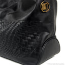 BANNOWATI Bag No. II in Black with Woven Leather Details