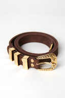 Metallic stud belt