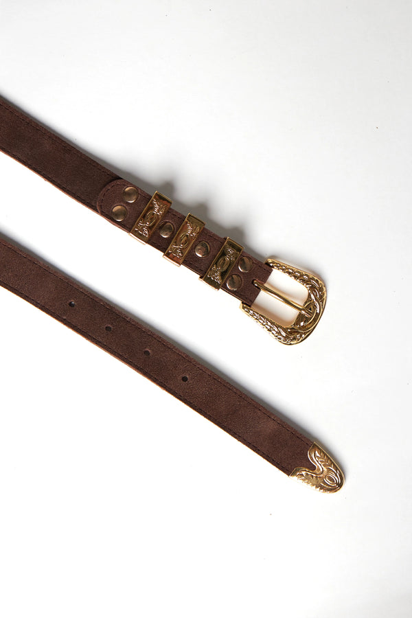 Metallic stud belt