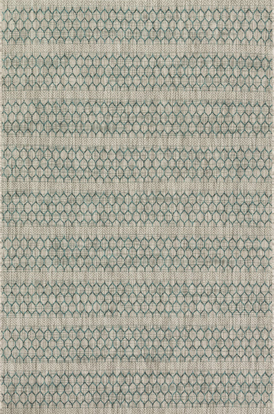 Maui Rug in Grey/Teal