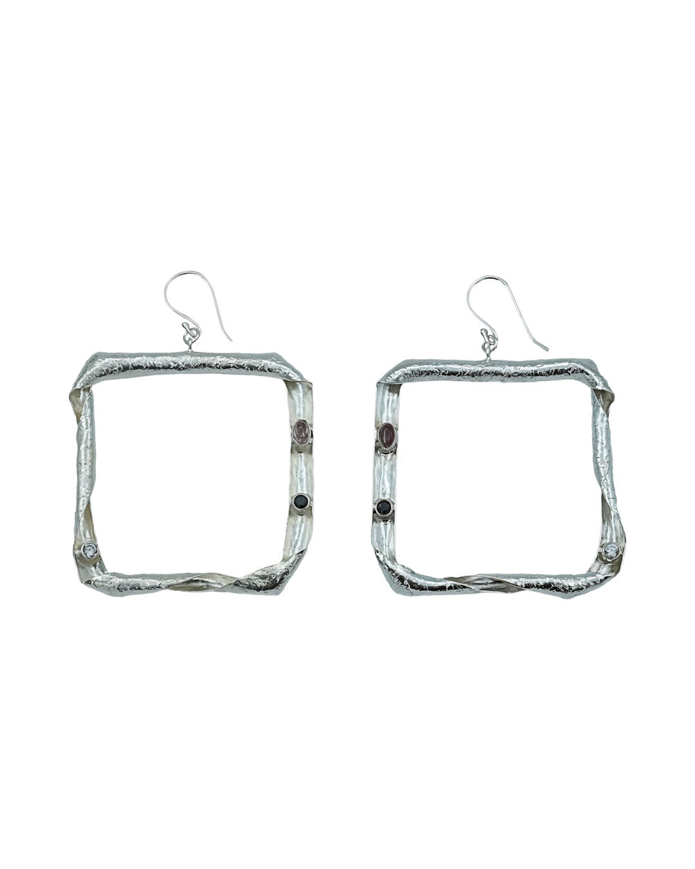 EARRING RETRO SQUARE