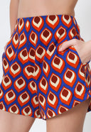 Lola Short - Peacock Royal Blue