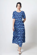 Danica Midi Dress Peacock Blues