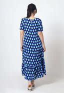 Danica Midi Dress Peacock Blues