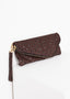 Pochette en cuir Roxanne marron