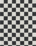 Washable Rug in Tiles Dark Grey