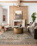 Annette Rug in Olive/Charcoal