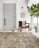 Annette Rug in Olive/Charcoal