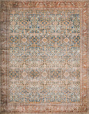 Annette Rug in Ocean/Rust