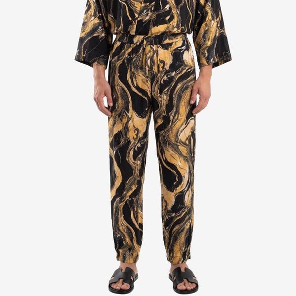 Pants Black Marble