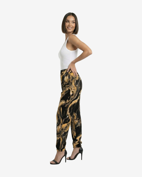 Pants Black Marble