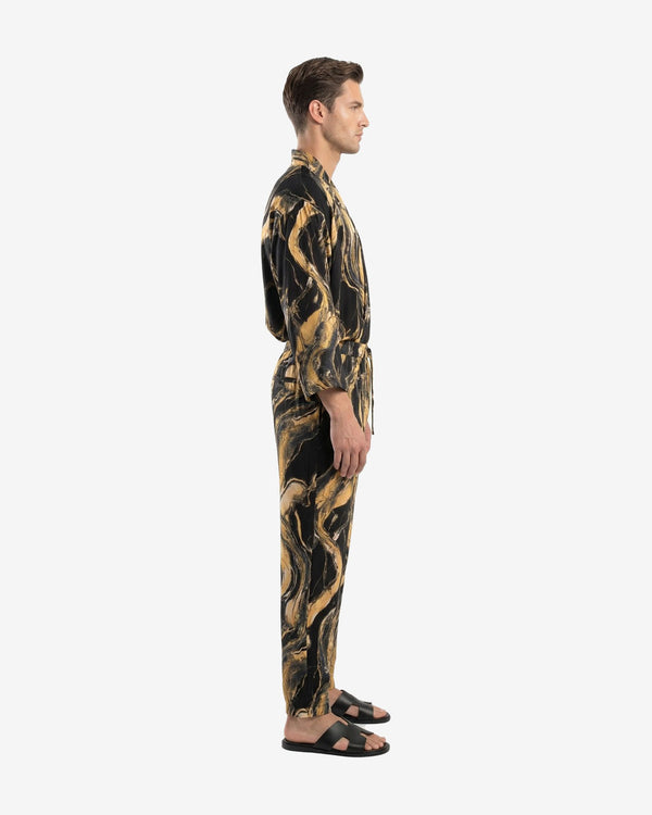 Pants Black Marble