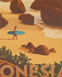 Travel Poster Uluwatu Surf