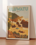Travel Poster Uluwatu Surf